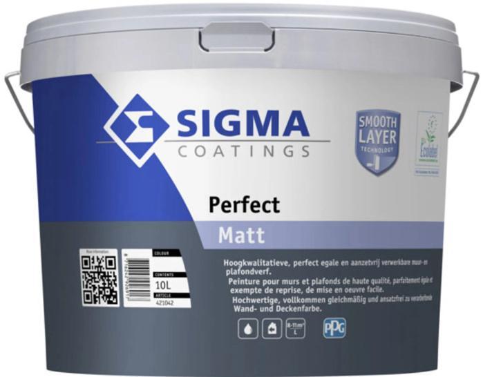 Sigma perfect matt verf en primer, Doe-het-zelf en Bouw, Verf, Beits en Lak, Zo goed als nieuw, Verf, Wit, Ophalen