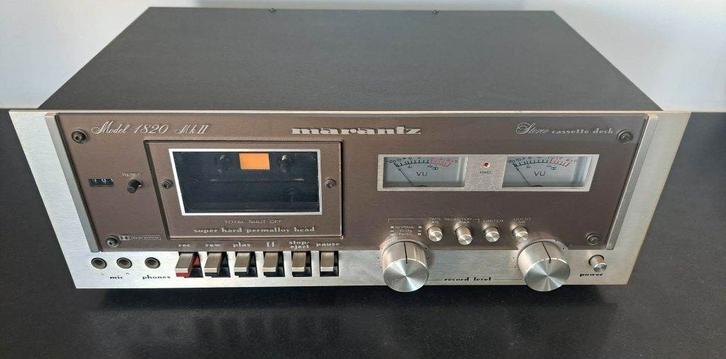 marantz Model 1820 MkII cassette deck, TV, Hi-fi & Vidéo, Decks cassettes, Simple, Marantz, Commandes tactiles, Tape counter, Enlèvement ou Envoi