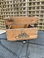 Vintage houten krat Caulier, Maison & Meubles, Accessoires pour la Maison | Coffres, Comme neuf, Enlèvement ou Envoi