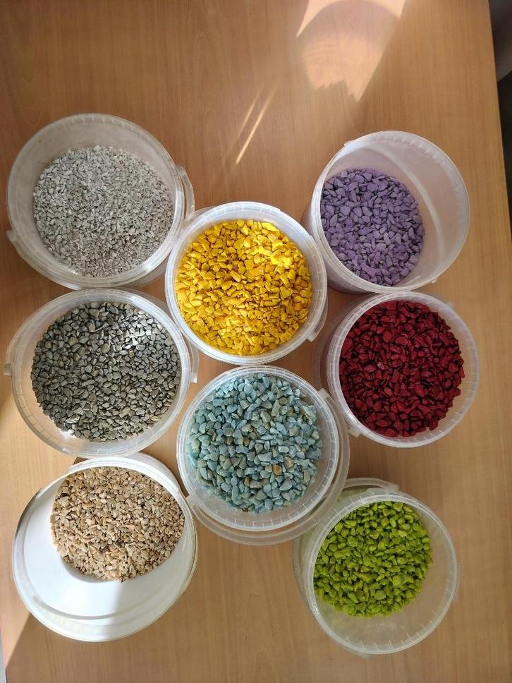 Aquarium steentjes diverse kleuren +/- 20 kg, Dieren en Toebehoren, Vissen | Aquaria en Toebehoren, Nieuw, Grind, Zand of Voedingsbodem