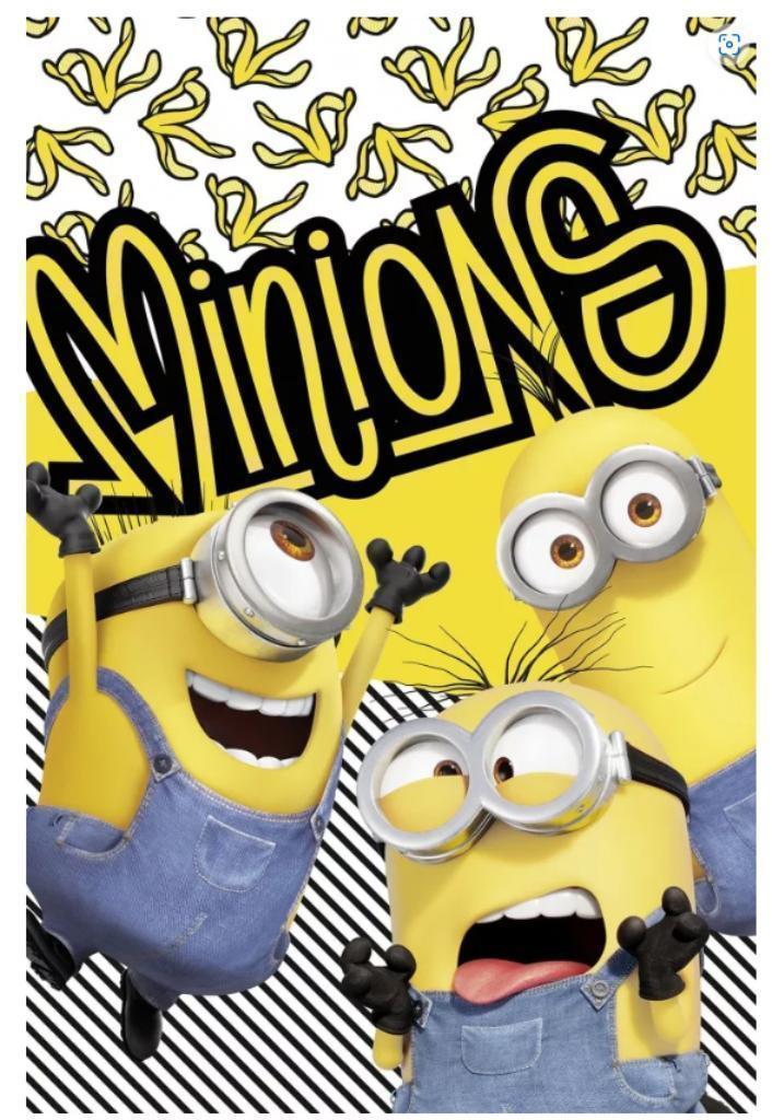 Minions Fleece Deken - Disney, Kinderen en Baby's, Kinderkamer | Beddengoed, Nieuw, Deken of Dekbed, Jongetje of Meisje, Ophalen of Verzenden
