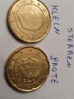 20 cent 1 met kleine en 1 met grote sterren zie foto's, Ophalen of Verzenden, België, 20 cent, Setje
