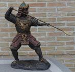 Statue en bronze guerrier samourai Shogun, Ophalen of Verzenden, Brons