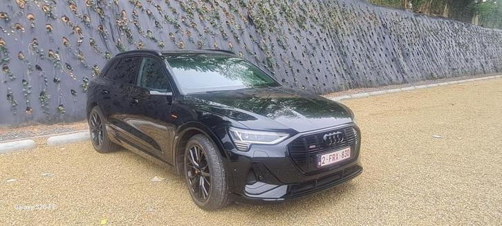 Audi Etron 55 (Q8) Black Edition, Quattrro, S-Line, Pano,..., Auto's, Audi, Particulier, e-tron, 360° camera, 4x4, ABS, Achteruitrijcamera