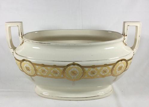 BFK Boch Freres Keramis Art Nouveau keramiek middenstuk, Antiek en Kunst, Antiek | Keramiek en Aardewerk, Ophalen of Verzenden