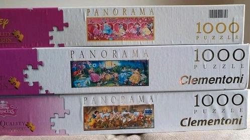 Clementoni Disney Puzzels Panorama 1000, Hobby & Loisirs créatifs, Sport cérébral & Puzzles, Enlèvement ou Envoi