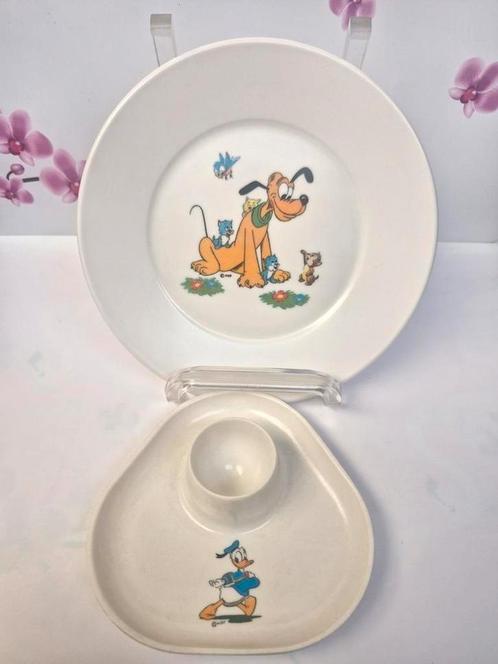 🤍 Disney Pluto & Donald Duck, Huis en Inrichting, Keuken | Servies, Gebruikt, Overige typen, Overige stijlen, Overige materialen