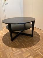 IKEA SALONTAFEL ROND ZWART TWEE ETAGES 89CM DIAM., Maison & Meubles, Tables | Tables de salon, Moins de 50 cm, Rond, 50 à 100 cm