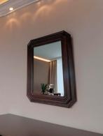 Spiegel - Stijlvolle vintage spiegel met houten lijst, Huis en Inrichting, Ophalen, Zo goed als nieuw