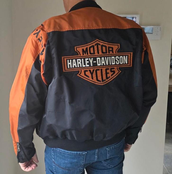 Origineel Harley Davidson wind en regen jack, Motoren, Kleding | Motorkleding, Jas | textiel, Heren, Nieuw zonder kaartje, Ophalen