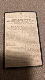 Roëll x de Bie 1831 Lier 1898, Verzamelen, Bidprentjes en Rouwkaarten, Verzenden