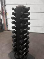 Lifemaxx Dumbells 1kg t/m 10kg + Opbergrek, Sport en Fitness, Fitnessmaterialen, Ophalen, Gebruikt, Overige typen