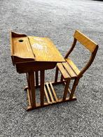 Schoolbank met zitbankje, Kinderen en Baby's, Ophalen, Gebruikt, Tafel(s) en Stoel(en)