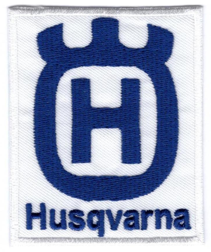 Husqvarna stoffen opstrijk patch embleem #2, Motoren, Accessoires | Overige, Nieuw, Verzenden