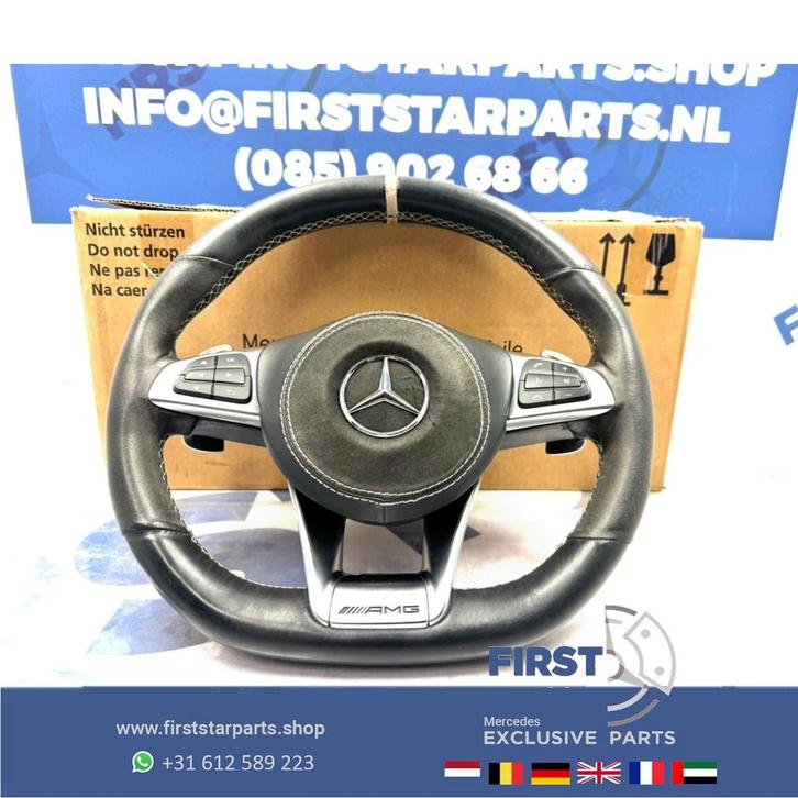 GLE63 AMG Stuur + Airbag GLE63 GLE63s LANE ASSIST W166 C292, Auto-onderdelen, Besturing, Mercedes-Benz, Gebruikt, Ophalen of Verzenden