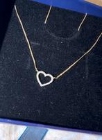 14 karaat gouden hartjes ketting, Ophalen, Zo goed als nieuw, Goud