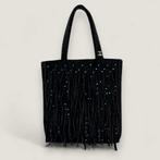 Authentiek Chanel fringe tasje, Ophalen of Verzenden, Gebruikt, Zwart, Handtas