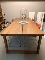 Houten eiken eettafel met stoelen. Zeer goede staat., Huis en Inrichting, Ophalen, Zo goed als nieuw