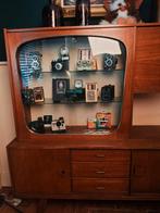 Vintage/retro midcentury bar/vitrine kast met lades, Ophalen