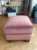 Retro voetbankje/poef, Huis en Inrichting, Ophalen, Hout, Minder dan 50 cm, Gebruikt