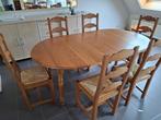 Eettafel en stoelen, Ophalen, Zo goed als nieuw, Rond