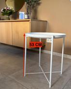 bijzettafeltje, Minder dan 55 cm, Metaal of Aluminium, Rond, Zo goed als nieuw