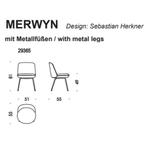 Merwyn chair - Sebastian Herkner, Ophalen, Modern design, Zo goed als nieuw, Metaal