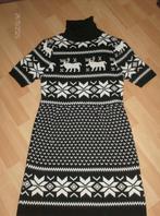JURK WINTER ZWART/WIT – MAAT 2 = M – NIEUW, Kleding | Dames, Ophalen of Verzenden, Nieuw, Maat 38/40 (M), Wit