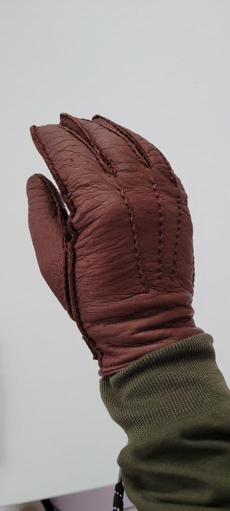 Handschoenen van peccary leder, Kleding | Dames, Mutsen, Sjaals en Handschoenen, Nieuw, Handschoenen, Maat 42/44 (L), Ophalen of Verzenden