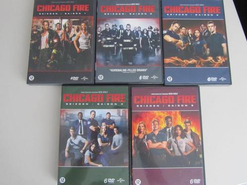 5 DVDBOXEN CHICAGO FIRE "SEIZOEN 1-2-3-4-5", Cd's en Dvd's, Dvd's | Tv en Series, Gebruikt, Actie en Avontuur, Vanaf 12 jaar, Ophalen of Verzenden