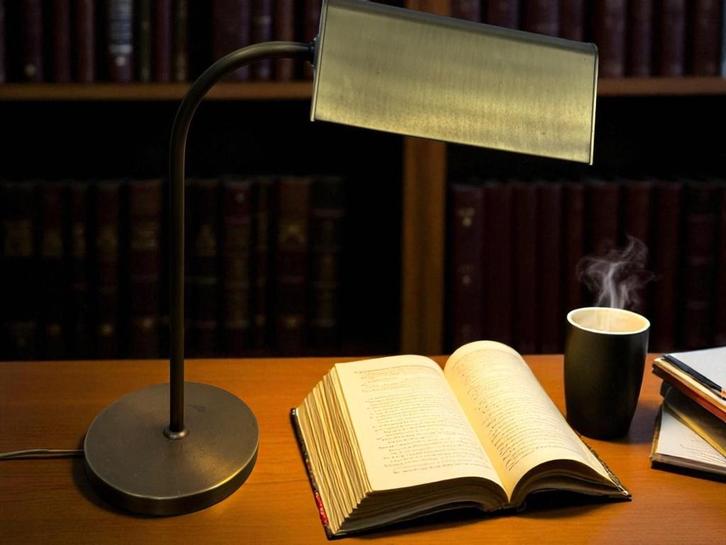 vintage 'gouden' tafellamp / desk lamp/ bankierslamp, Antiek en Kunst, Antiek | Verlichting, Ophalen of Verzenden