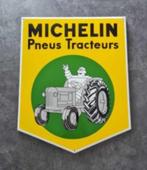 Michelin pneus tracteurs emaille reclame bord mancave borden, Enlèvement ou Envoi, Comme neuf, Panneau publicitaire