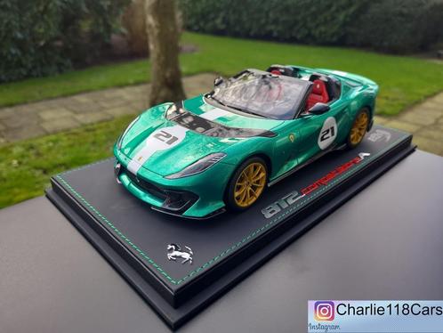 BBR 1/18 Ferrari 812 Competizione A – Green Jewel, Hobby en Vrije tijd, Modelauto's | 1:18, Nieuw, Auto, Ophalen of Verzenden