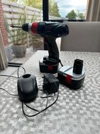 Vijsmachine met 2 batterijen en lader, Doe-het-zelf en Bouw, Gereedschap | Boormachines, Ophalen, Zo goed als nieuw