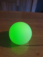 Lamp bol licht 8 cm - verandert in 8 verschillende kleuren, Ophalen of Verzenden, Gebruikt, Kunststof, Minder dan 50 cm