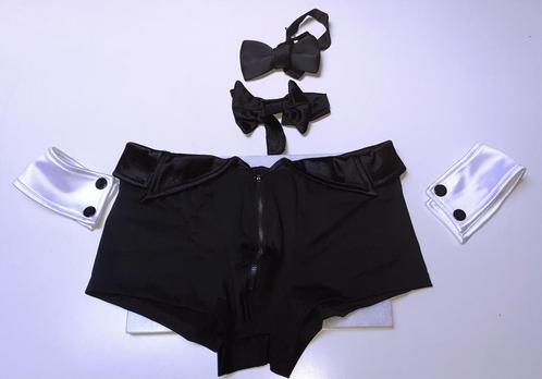 kostuum uniform Chippendale outfit Svenjoyment S, Kleding | Heren, Ondergoed, Boxer, Zwart, Verzenden