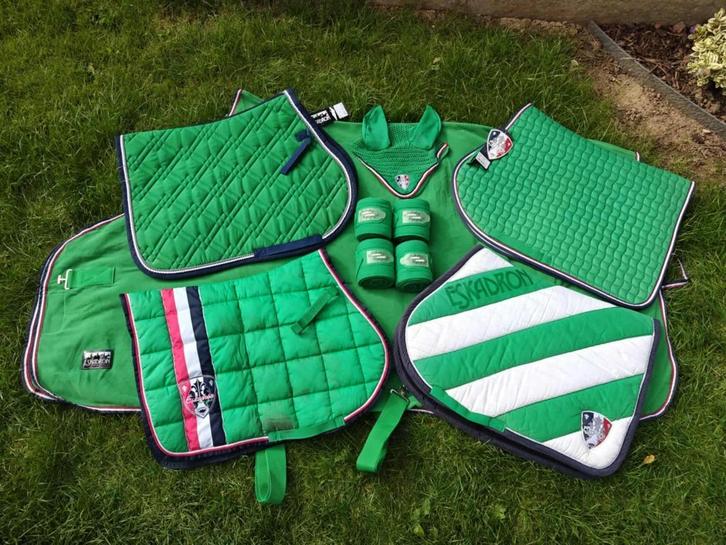 Eskadron green SET maat full VSS, Dieren en Toebehoren, Paarden en Pony's | Dekens en Dekjes, Zo goed als nieuw, Ophalen of Verzenden