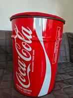 vintage Coca-Cola opbergemmer met kussentje, Ophalen, Gebruikt