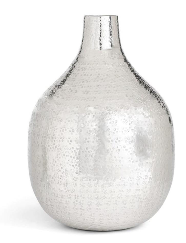Metalen vaas, Huis en Inrichting, Woonaccessoires | Vazen, Nieuw, Overige kleuren, Minder dan 50 cm, Overige materialen, Ophalen of Verzenden