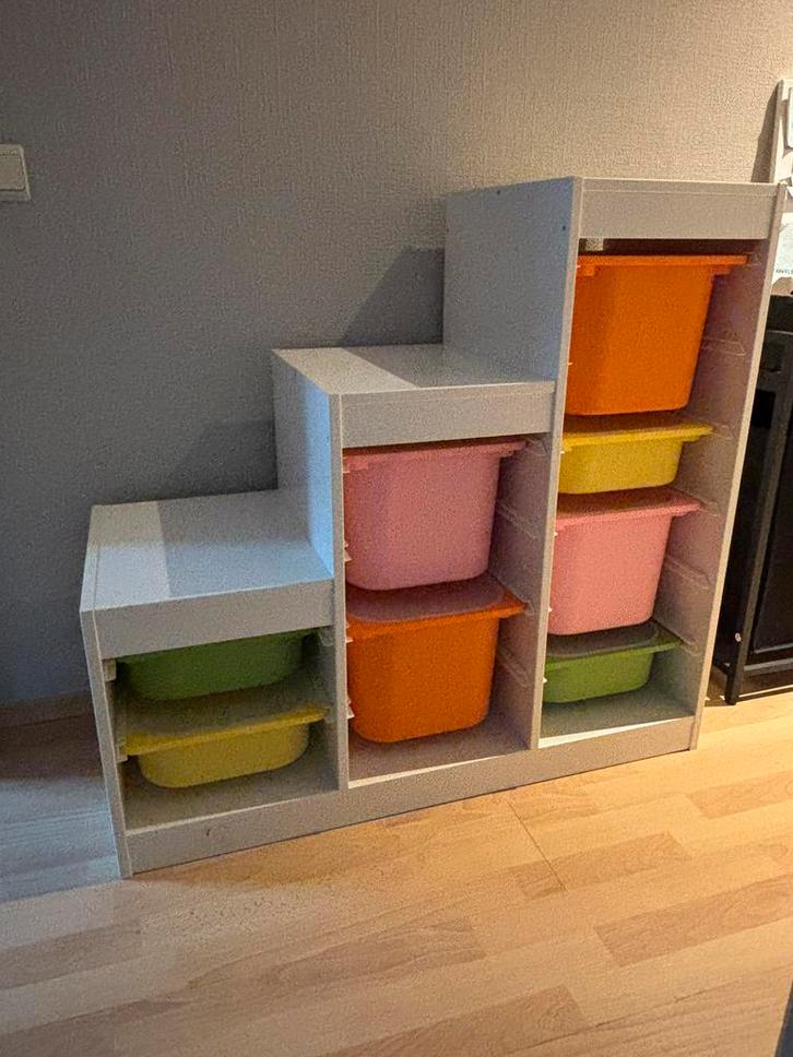 Trofast kast, Huis en Inrichting, Kasten | Ladekasten, Gebruikt, Minder dan 100 cm, 50 tot 100 cm, 25 tot 50 cm, 5 laden of meer