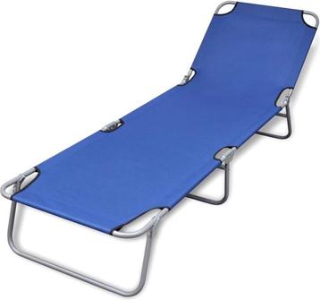 Ligbed verstelbaar - blauw beschikbaar voor biedingen