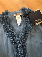 Linnen blouse Max Mara, Bleu, Taille 46/48 (XL) ou plus grande, Enlèvement ou Envoi, Max Mara