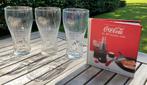 Coca cola lot 3 glazen met afbeelding fles en oud boek 2012, Ophalen of Verzenden, Zo goed als nieuw, Gebruiksvoorwerp