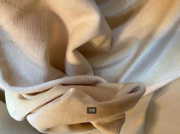 Fuwelen stof voor gordijnen dekens fluweel velours pastel 