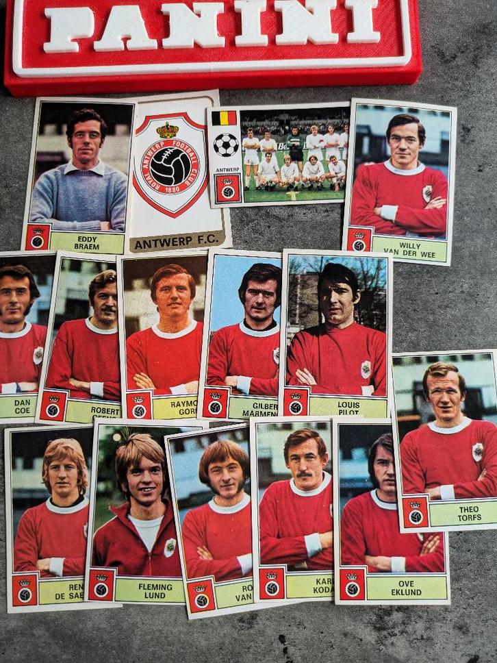 LOT 15 AUTOCOLLANTS PANINI FOOTBALL 1972/73 FC ANTWERP 1972, Hobby & Loisirs créatifs, Autocollants & Images, Comme neuf, Envoi