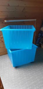 2 plastiek bakken, Doe-het-zelf en Bouw, Kratten en Dozen, Ophalen of Verzenden, Gebruikt, Bak of Kist