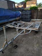 Boottrailer voor rubberboot en/of catamaran, Watersport en Boten, Ophalen, Minder dan 1500 kg, Gebruikt, Minder dan 6 meter