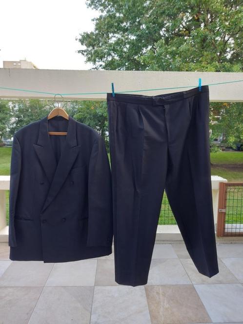 zwart, stijlvol 2-delig kostuum (vest + broek) – XXL à 3XL, Kleding | Heren, Kostuums en vesten, Zo goed als nieuw, Overige maten