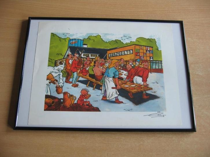 Suske et Wiske : impression signée encadrée + tampon sec., Livres, BD, Comme neuf, Une BD, Enlèvement ou Envoi