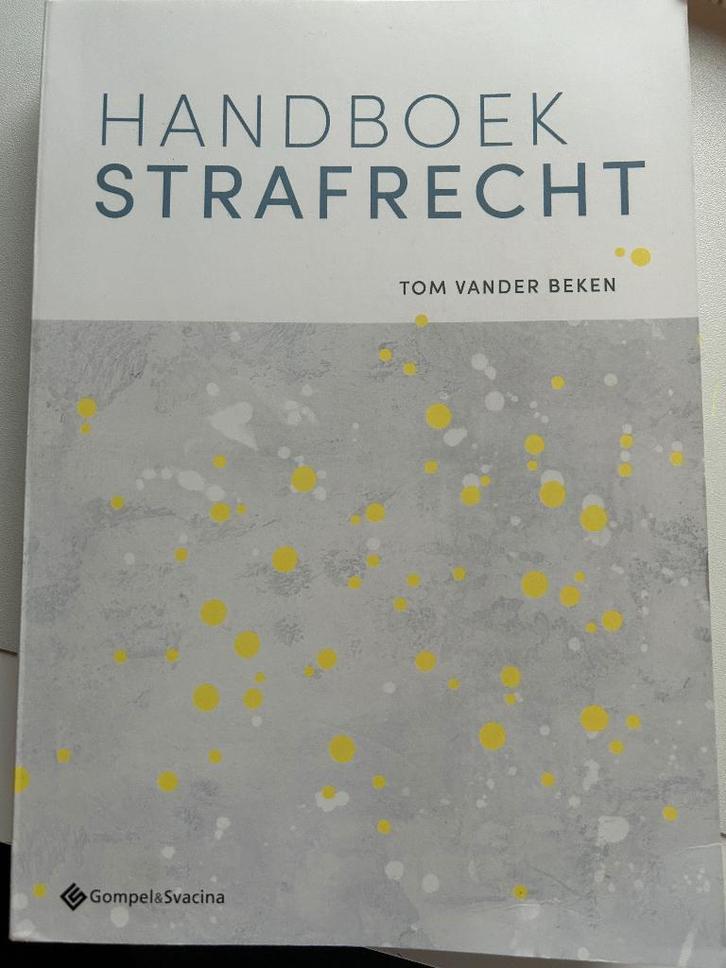 Handboek Strafrecht (UGent 1 bachelor Rechten), Livres, Livres d'étude & Cours, Comme neuf, Enseignement supérieur, Enlèvement ou Envoi